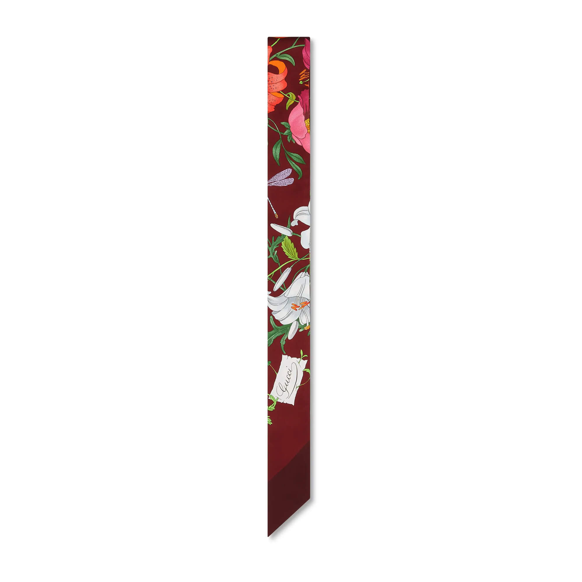 Gucci Printed Silk Twill Neck Bow at Enigma Boutique