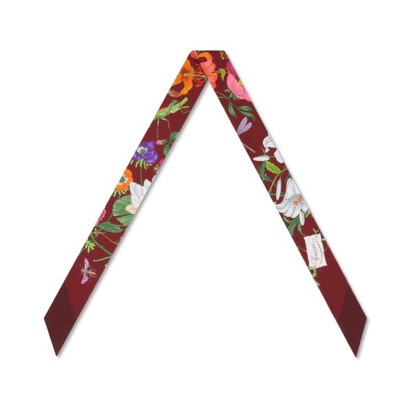 Gucci Printed Silk Twill Neck Bow - Image 2