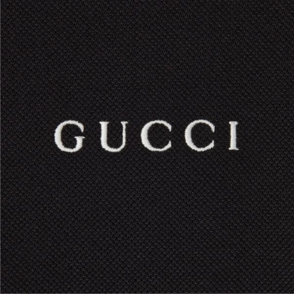 Gucci Cotton Piquet Polo Shirt With Embroidery - Image 5