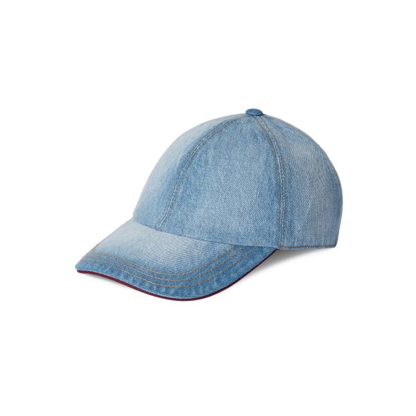 Gucci Denim Baseball Hat With Double G - Image 3