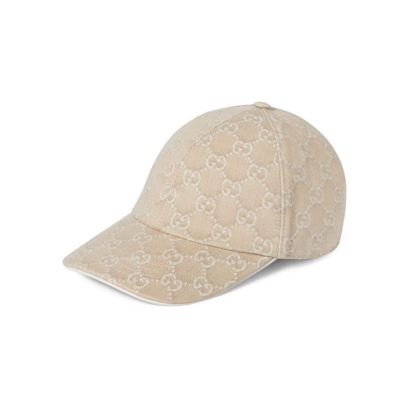 Gucci GG Denim Baseball Hat With Horsebit