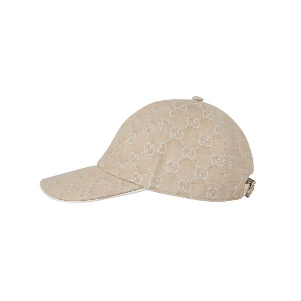 Gucci GG Denim Baseball Hat With Horsebit - Image 2