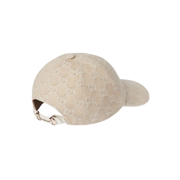 Gucci GG Denim Baseball Hat With Horsebit - Image 3
