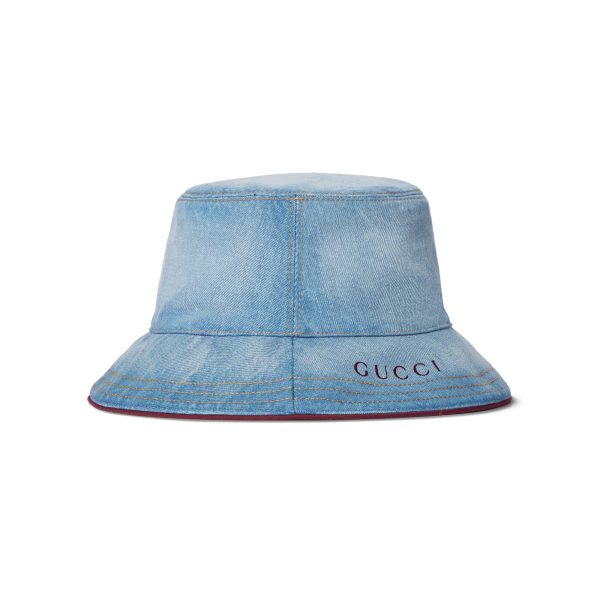 Gucci Denim Denim Bucket Hat - Image 4
