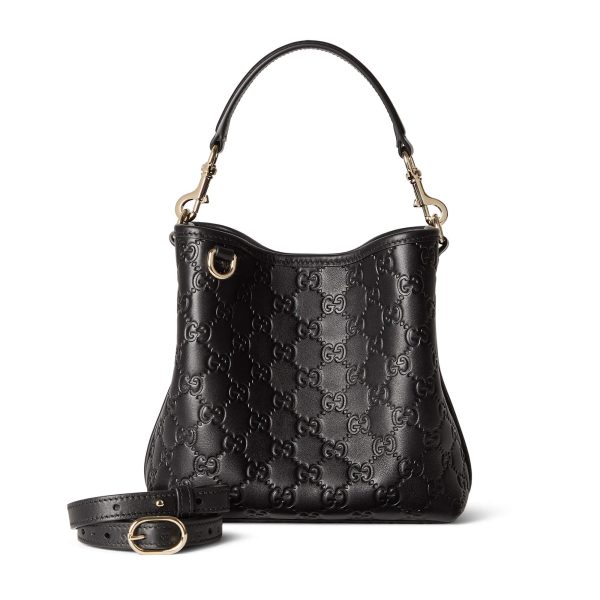 Gucci GG Emblem small bucket bag - Image 3