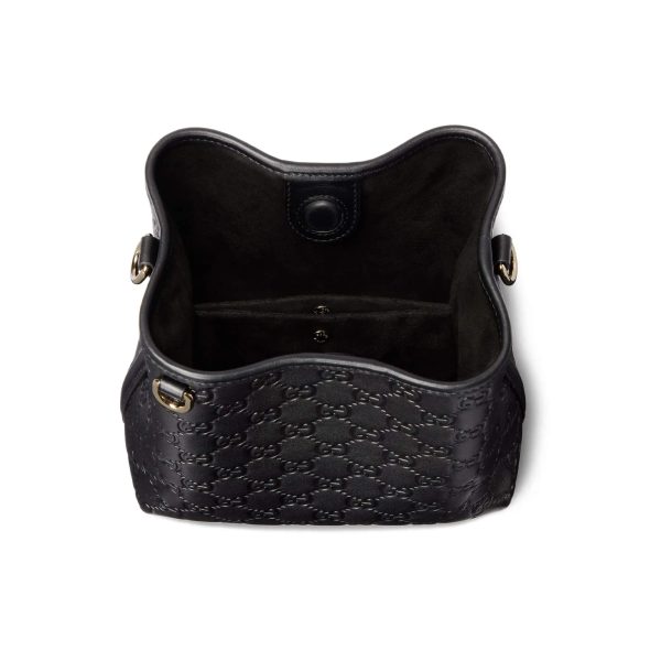 Gucci GG Emblem small bucket bag - Image 6