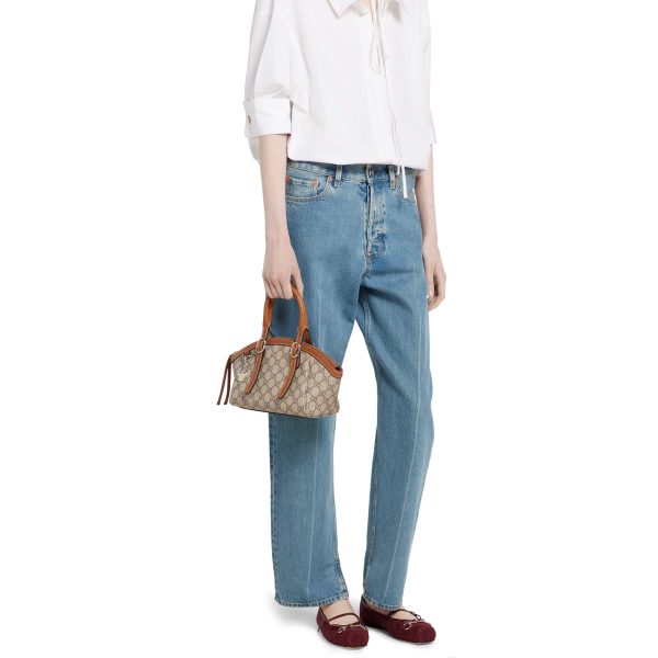 Gucci GG Emblem Small Top Handle Bag - Image 9