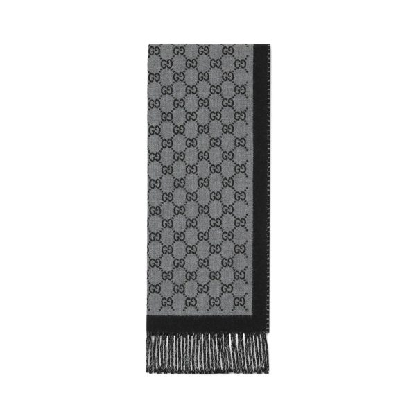 Gucci GG Wool Jacquard Scarf