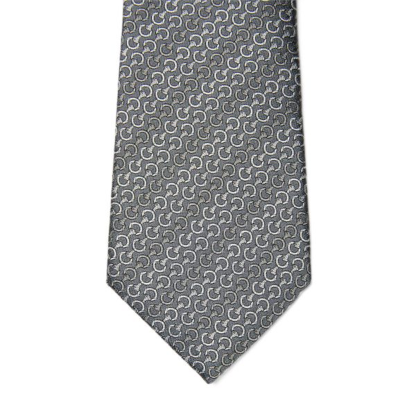 Gucci Horsebit Silk Jacquard Tie - Image 3