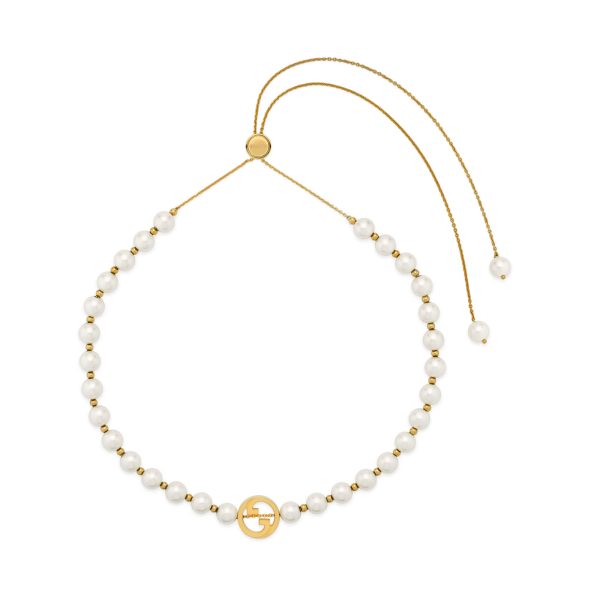 Gucci Interlocking Pearl Necklace