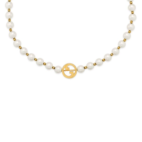 Gucci Interlocking Pearl Necklace - Image 2