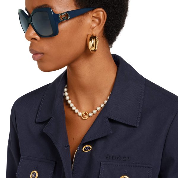 Gucci Interlocking Pearl Necklace - Image 4