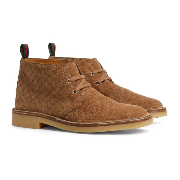 Gucci Men's Ankle Boot With Web