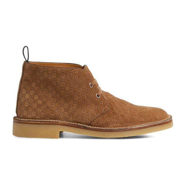 Gucci Men's Ankle Boot With Web - Image 2