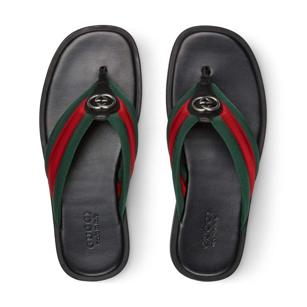 Gucci Men's Thong Sandal With Interlocking G - Image 3