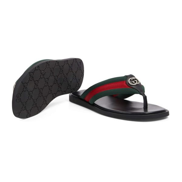 Gucci Men's Thong Sandal With Interlocking G - Image 5