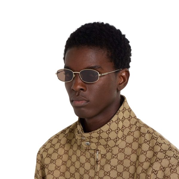 Gucci Oval Frame Sunglasses - Image 3