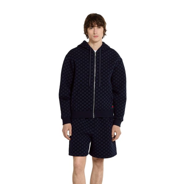 Gucci Printed Double Jersey Viscose Zip Jacket - Image 2