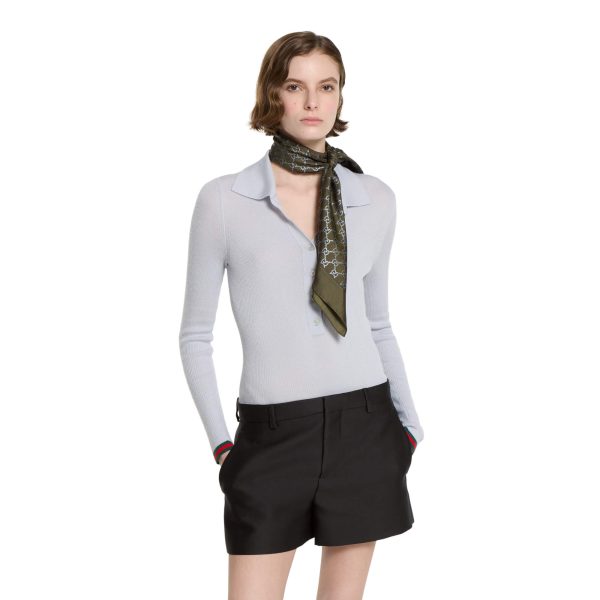 Gucci Printed Silk Carré - Image 3
