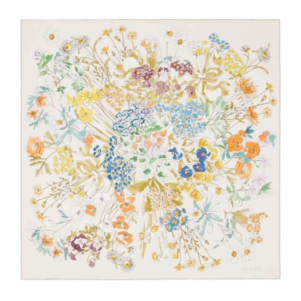 Gucci Printed Silk Twill Carré - Image 2