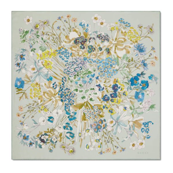 Gucci Printed Silk Twill Carré - Image 2