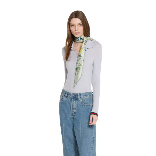 Gucci Printed Silk Twill Carré - Image 3