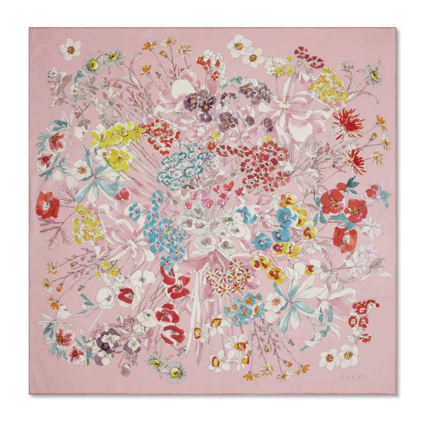 Gucci Printed Silk Twill Carré - Image 2