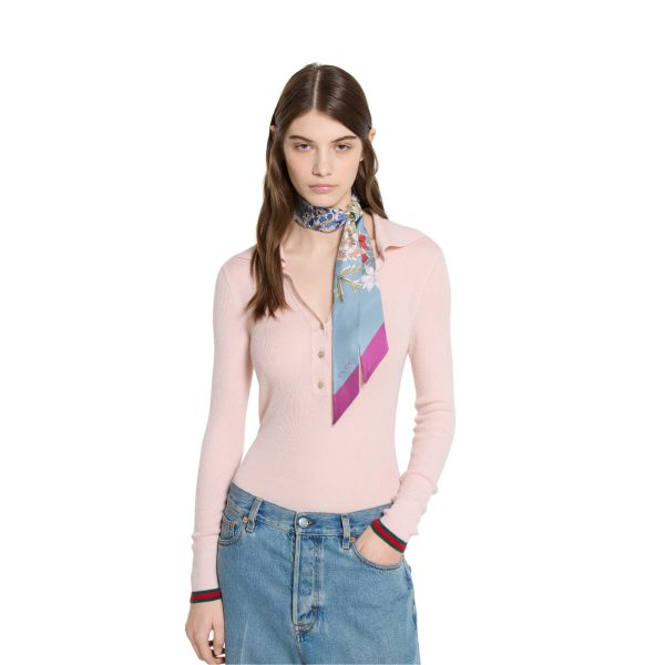 Gucci Printed Silk Twill Neck Bow - Image 3