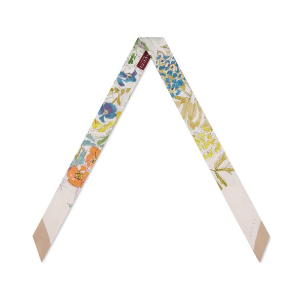 Gucci Printed Silk Twill Neck Bow - Image 2