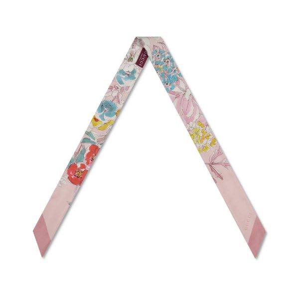 Gucci Printed Silk Twill Neck Bow - Image 2