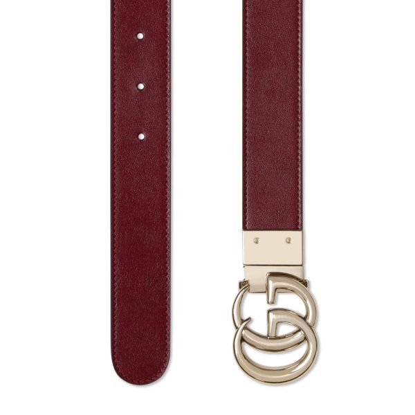 Gucci Reversible GG Marmont Wide Belt - Image 4