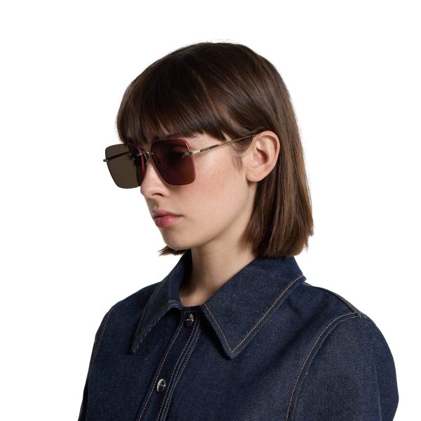 Gucci Low Nose Bridge Fit Sunglasses - Image 4