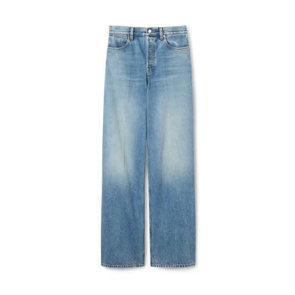 Gucci Wide Leg Denim Pants