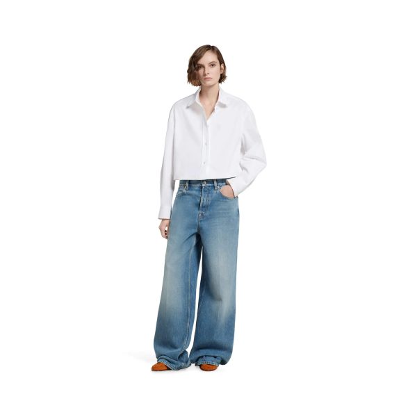 Gucci Wide Leg Denim Pants - Image 2