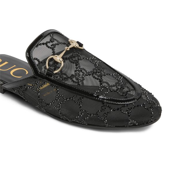 Gucci Women's GG Crystal Princetown Slipper - Image 6