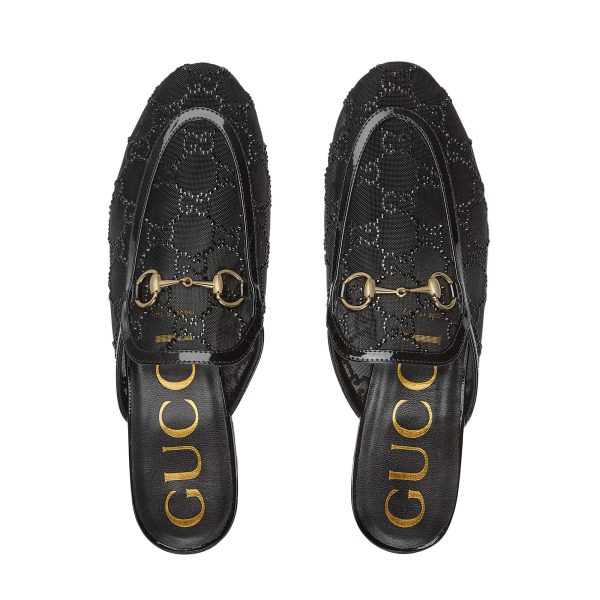 Gucci Women's GG Crystal Princetown Slipper - Image 4