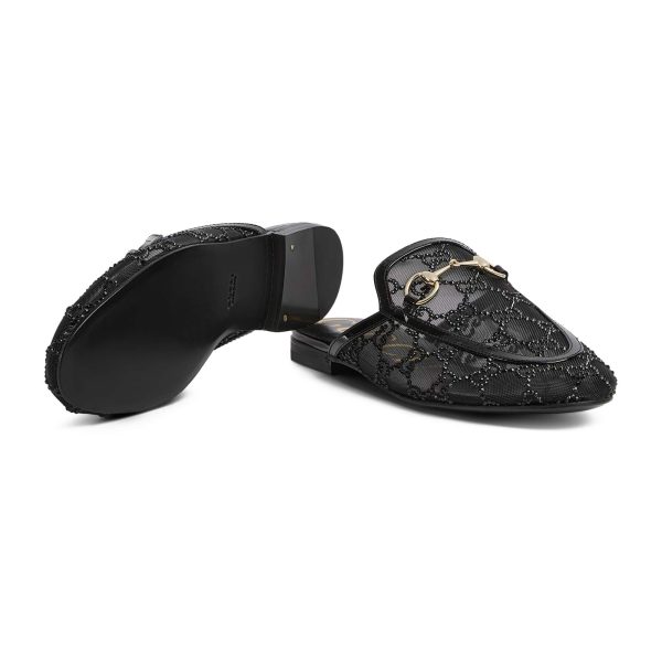 Gucci Women's GG Crystal Princetown Slipper - Image 5