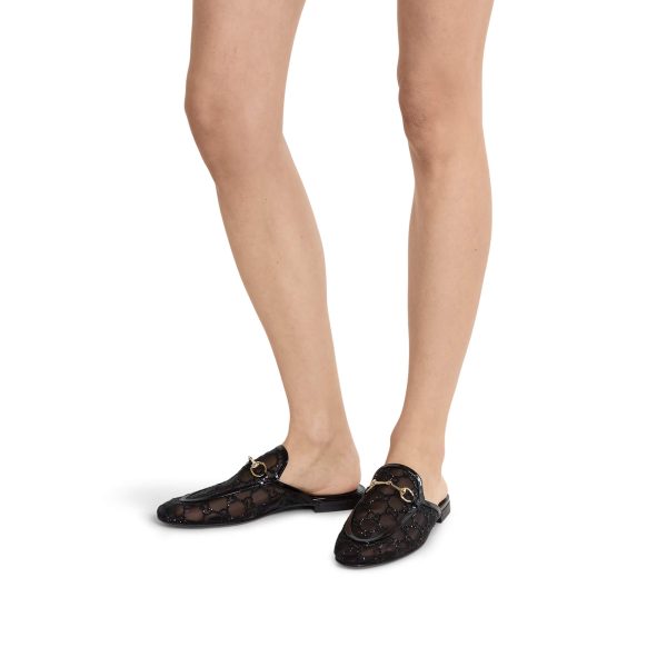 Gucci Women's GG Crystal Princetown Slipper - Image 7