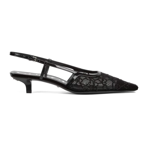 Gucci Women's GG Crystal Slingback Pump - Image 2