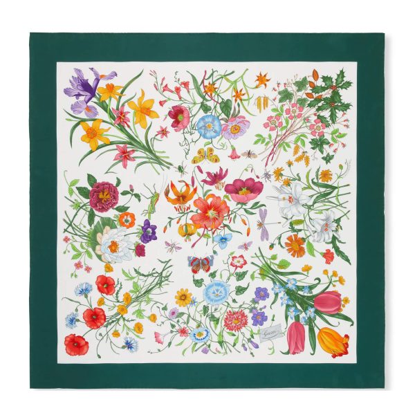Gucci Printed Silk Twill Carré - Image 2