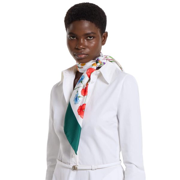 Gucci Printed Silk Twill Carré - Image 3