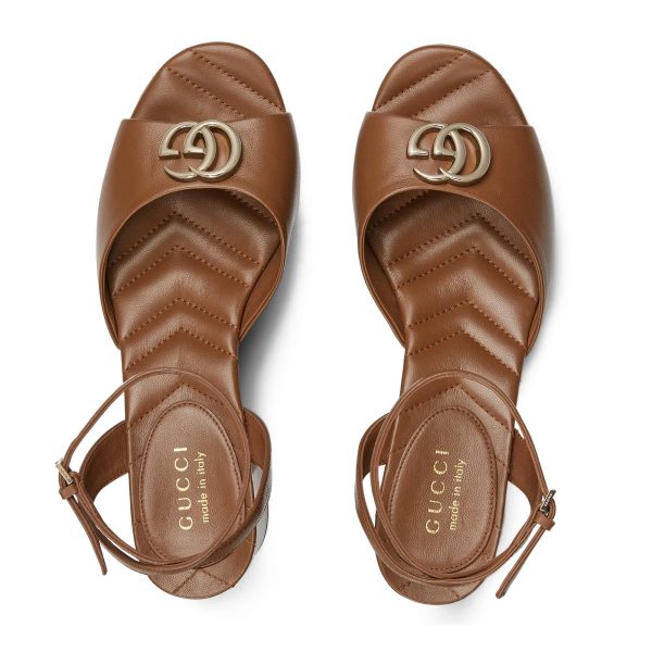 Gucci Women’s Platform Sandal With Double G - Image 3