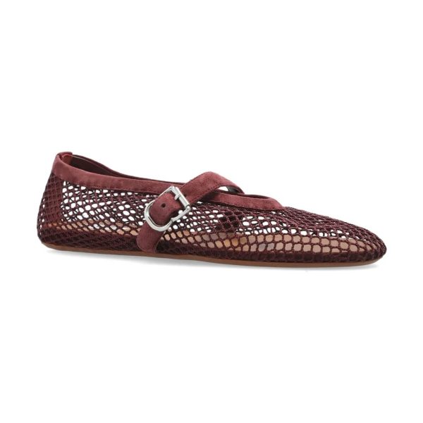 Alaïa Ballet Flats In Fishnet
