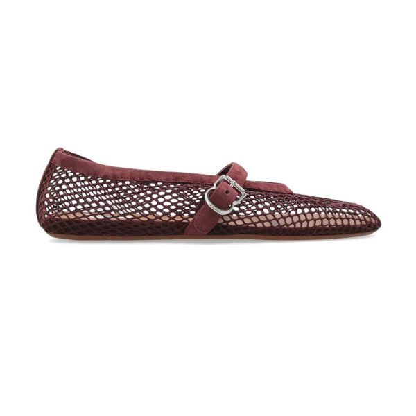 Alaïa Ballet Flats In Fishnet - Image 2