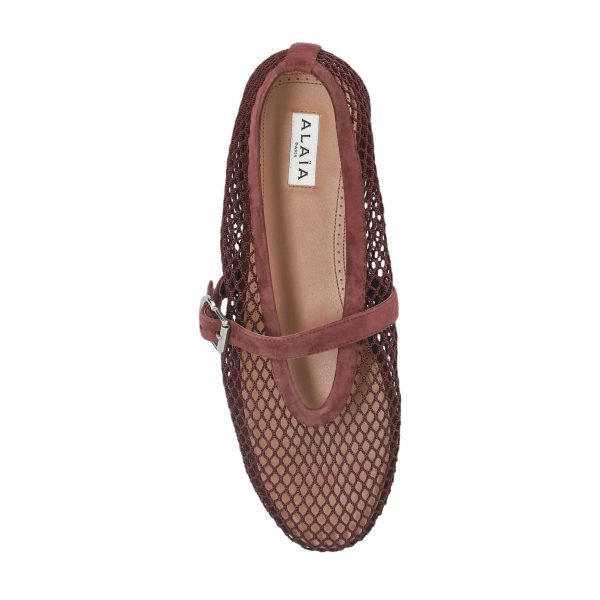 Alaïa Ballet Flats In Fishnet - Image 3