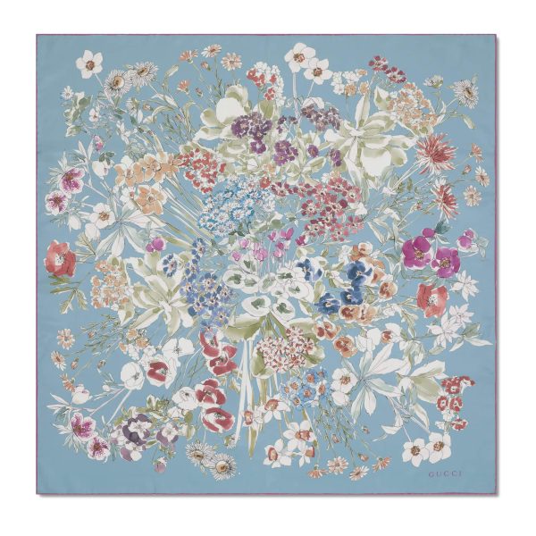 Gucci Printed Silk Twill Carré - Image 2