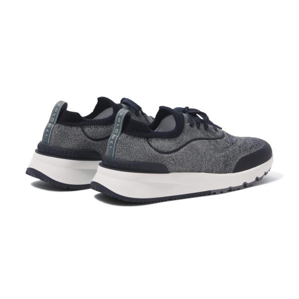 Brunello Cucinelli Knitted Lace-up Sneakers - Image 3