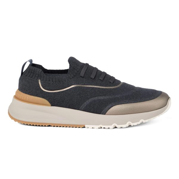 Brunello Cucinelli Knitted Slip-on Sneakers - Image 2
