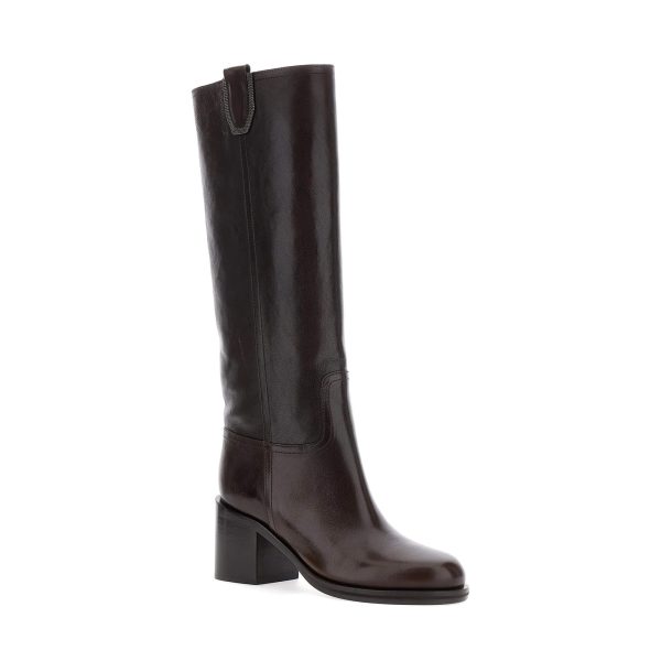 Brunello Cucinelli Leather Knee-high Boots