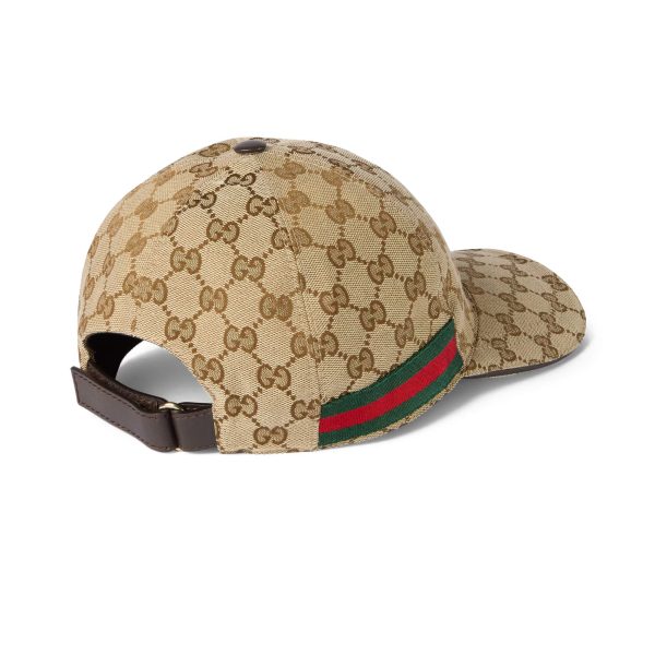 Gucci GG Canvas Baseball Hat With Web - Image 3